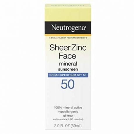 SheerZinc mineraalne päikesekaitsekreem SPF 50