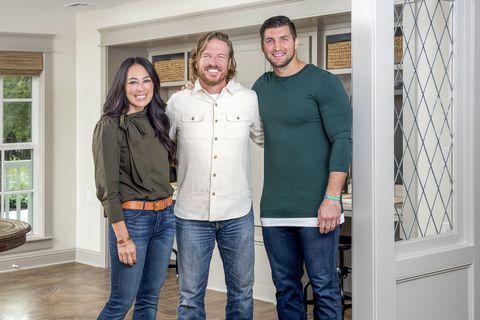 Joanna Gaines, Chip Gaines ja Tim Tebow.