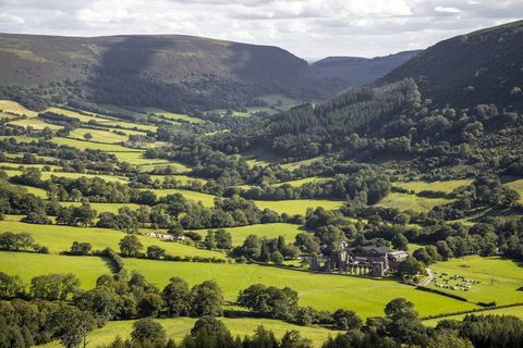 llanthony priory maastik, Wales, Ühendkuningriik