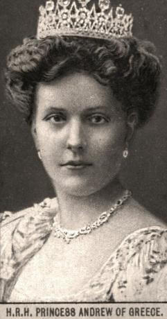 H.R.H Kreeka printsess Andrew, 1908.Kunstnik: WD & HO Wills