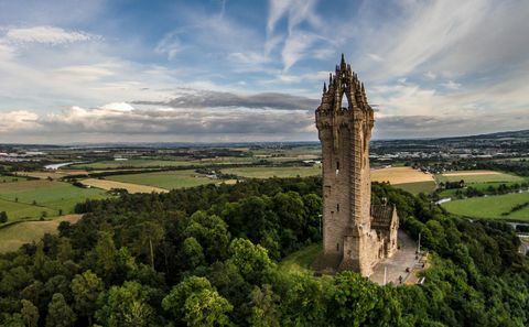 Wallace'i monument, õhust