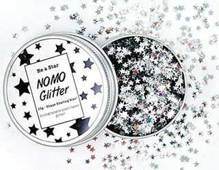 Silver Stars taimepõhine biolagunev Vegan Glitter 