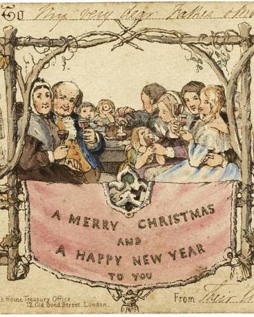 esimene jõulukaart, 1843
