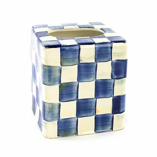 Royal Check Enamel Boutique Tissue Box kate