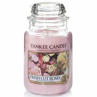Yankee Candle lõhnaküünal | Värskelt lõigatud roosid suur purgiküünal | Põlemisaeg: kuni 150 tundi