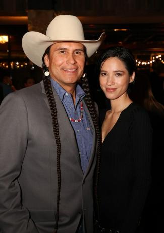 mo toob rohkesti ja kelsey asbille osaleda esmaesitlusel paramount networks yellowstone'i 5. hooajal kl. hotelli juht 13. novembril 2022 Fortworthis, Texases, pildistas richard rodriguezgetty pildid: esmatähtis