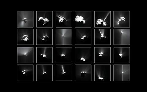 Kosmoselaeva Rosetta komeet 67P / Churyumov-Gerasimenko (67P / C-G) foto