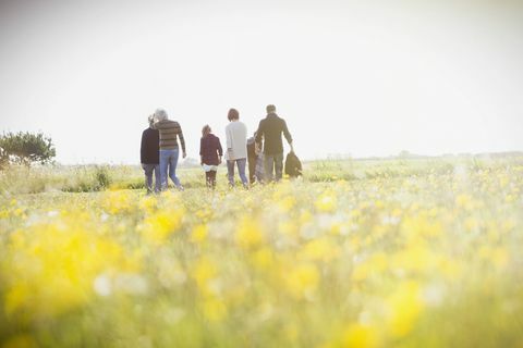 Perekondlik jalutuskäik maal