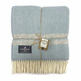 Country Living Wool Heeringbone Stripe Throw