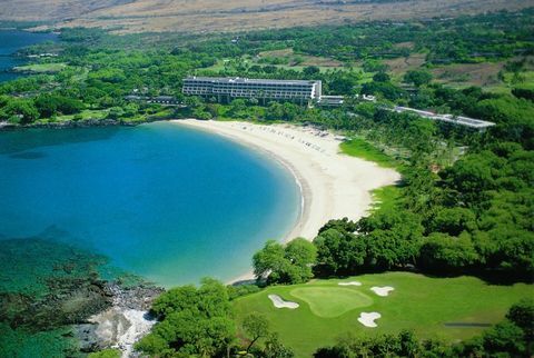 Õhuvaade suure saare Kohala rannikul asuvast Mauna Kea rannahotellist 